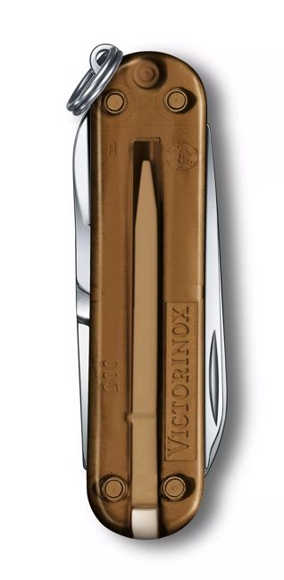 Victorinox Vreckový nôž Classic SD Transparent, hnedá