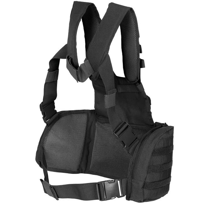 MFH Professional Tactical Vest Chest Rig Mission, Black