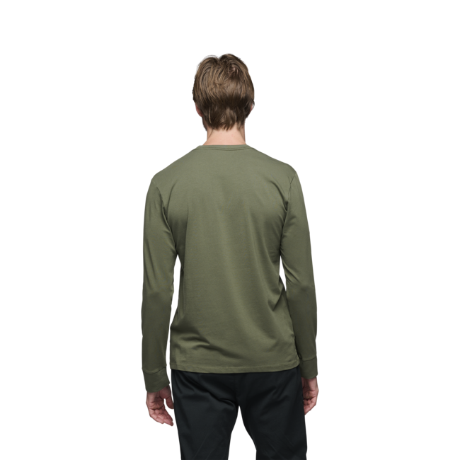 Black Diamond Men's Heritage Wordmark Long Sleeve Shirt, Tundra