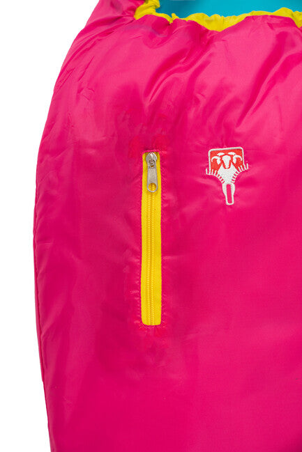 Grüezi-Sack Bunter Grüezi Kids Schlafsack rosa