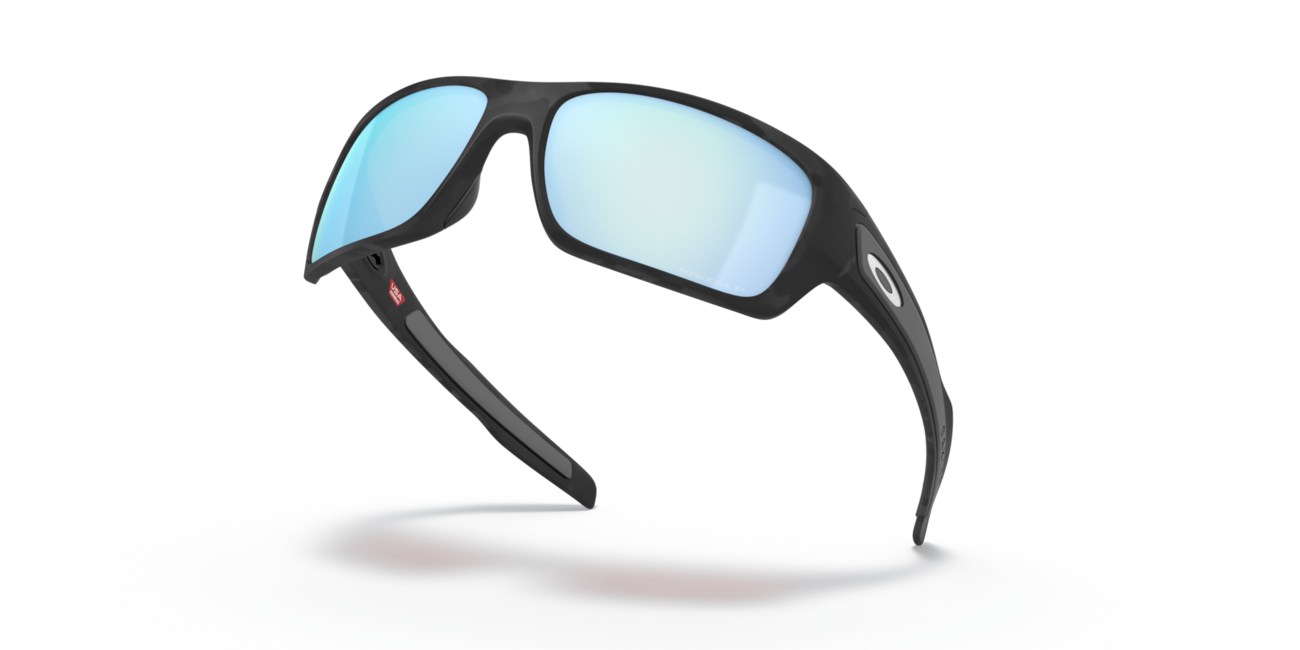 Oakley Turbine Sunglasses, Matte Black Camo Frame, Prizm Deep Water Polar 65 Lenses