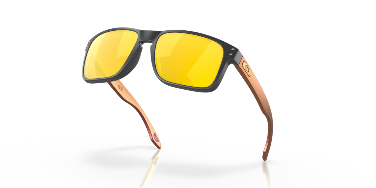 Oakley Holbrook Sunglasses, Matte Carbon Frame, Prizm 24K Polarized, 57