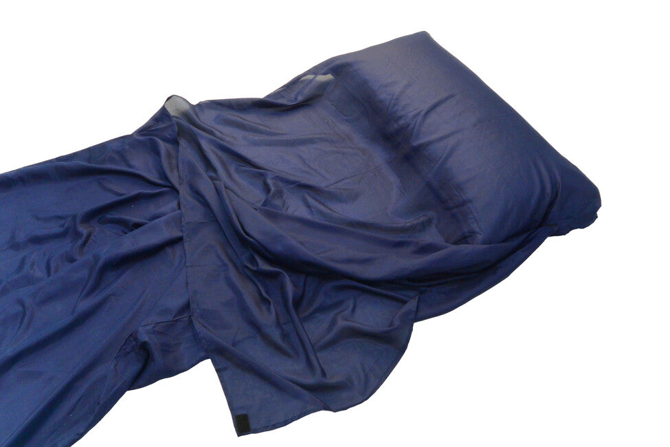 Origin Outdoors Silk Sleeping Bag Liner Rectangular Royal Blue