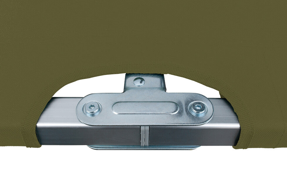 BasicNature Alu-Kampfliege Reiseliege oliv 210 cm