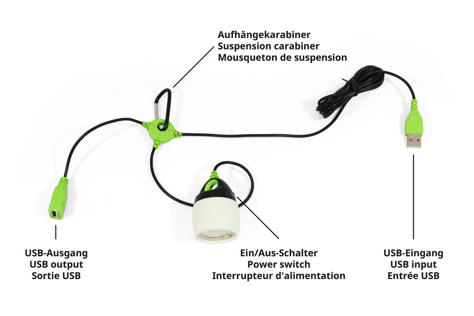 Origin Outdoors Connectable LED Lamp, White, 200 Lumens, Cold White