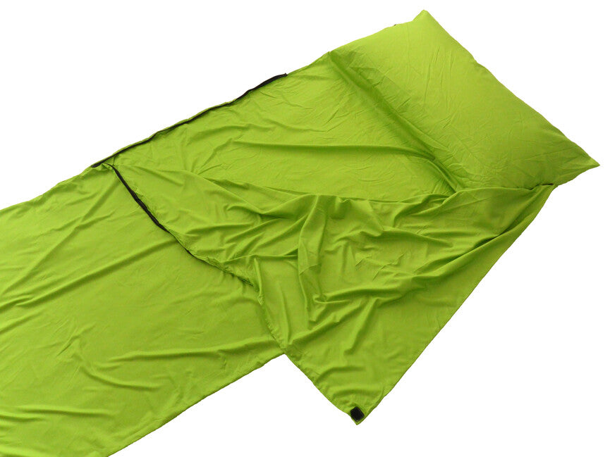 Origin Outdoors Sleeping Bag Liner Microfiber Rectangular Green
