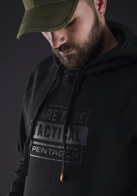 Pentagon Kapuzenpullover Dare To Be Tactical, schwarz