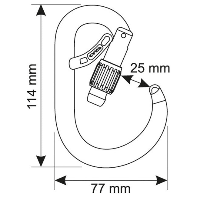 CAMP Core Belay Lock καραμπίνα HMS