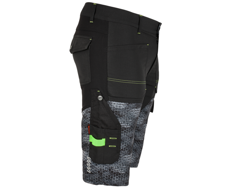 BENNON pracovne kurz Hose PREDATOR, schwarz/grau