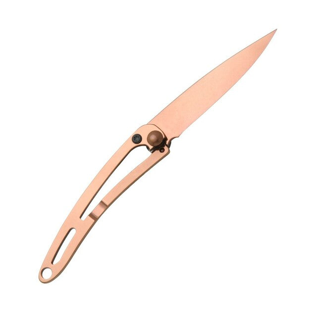 Deejo Folding Knife, Naked Copper