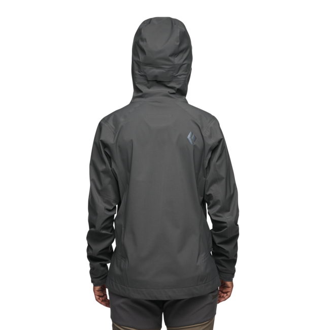 Black Diamond Highline Stretch Shell αδιάβροχο μπουφάν γυναικείο, ανθρακί