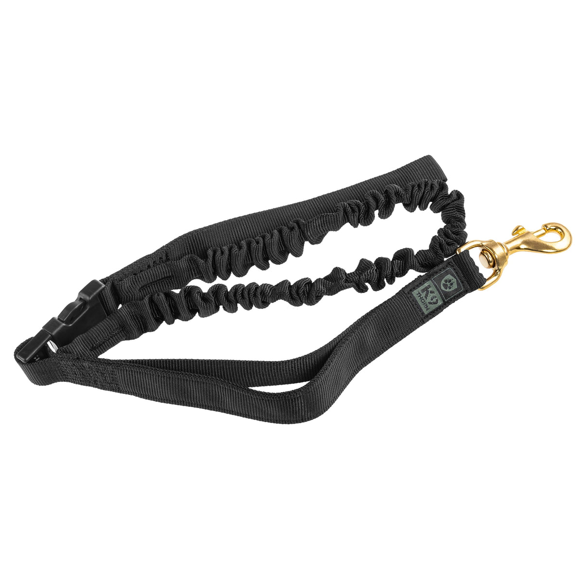 K9 Thorn vodítko s tlmičom, čierne, 150 cm