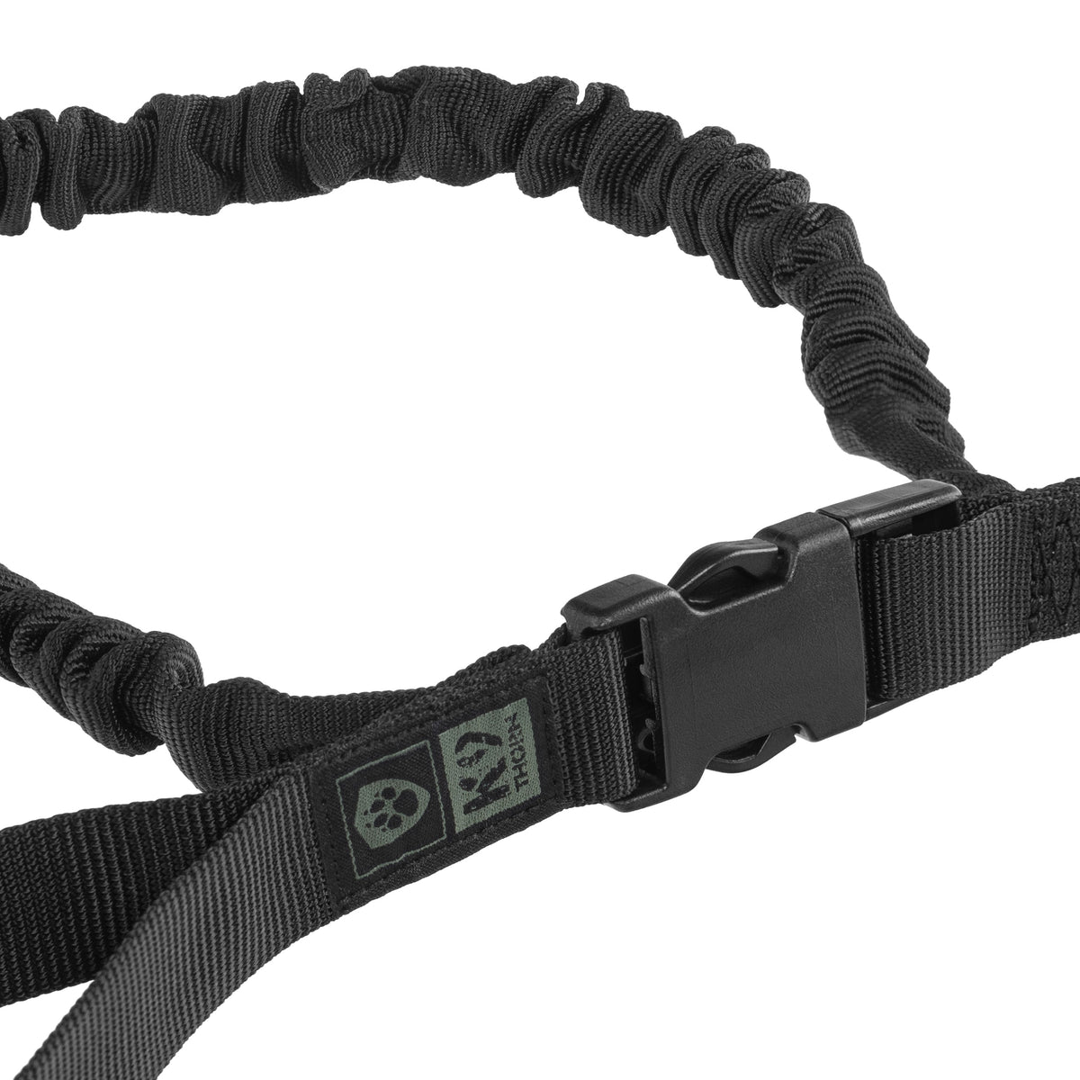K9 Thorn vodítko s tlmičom, čierne, 150 cm