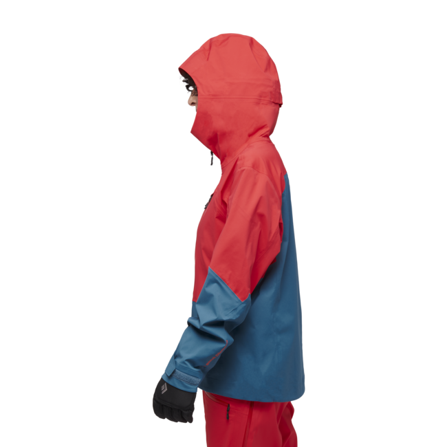 Black Diamond Recon LT Stretch Shell damen-Skijacke, korallenrot-blau