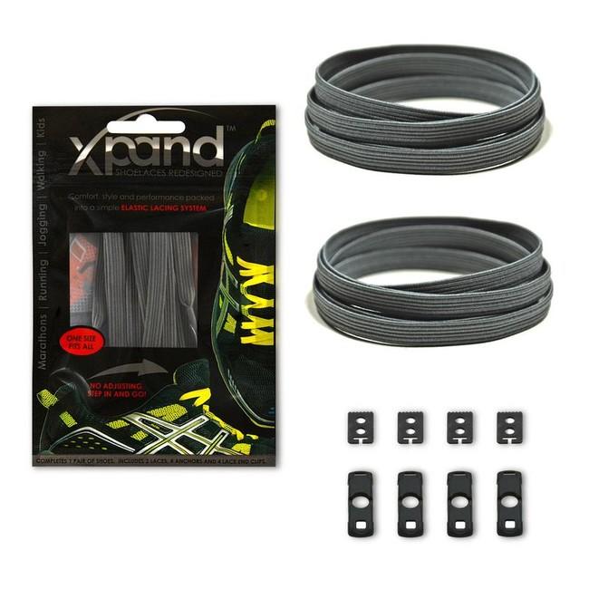 Xpand Elastic šnúrky do topánok, sivé
