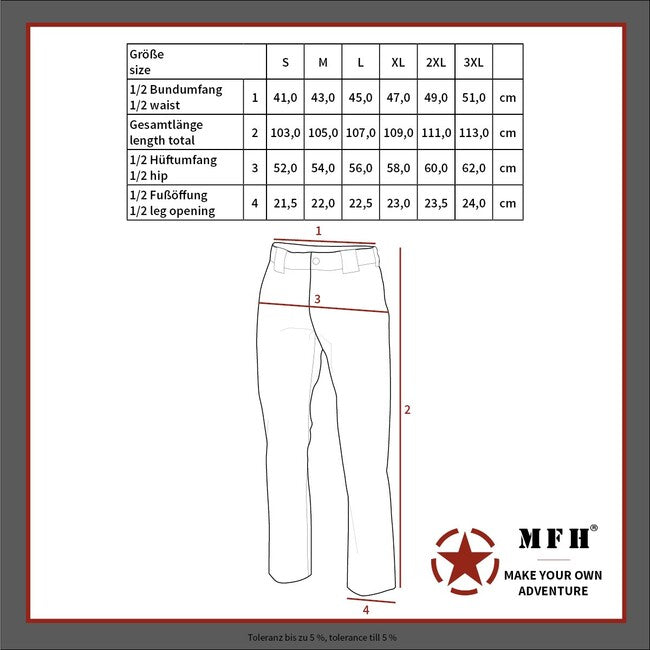 MFH Professional Attack Παντελόνι Τακτικό Teflon Rip Stop, OD green