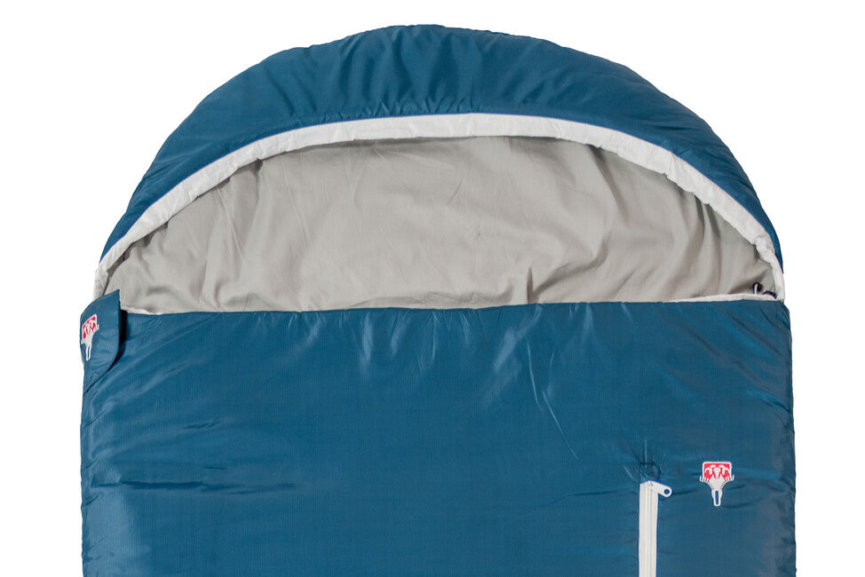 Grüezi-Bag Cotton Comfort Grueezi Schlafsack tief kornblumenblau rechts