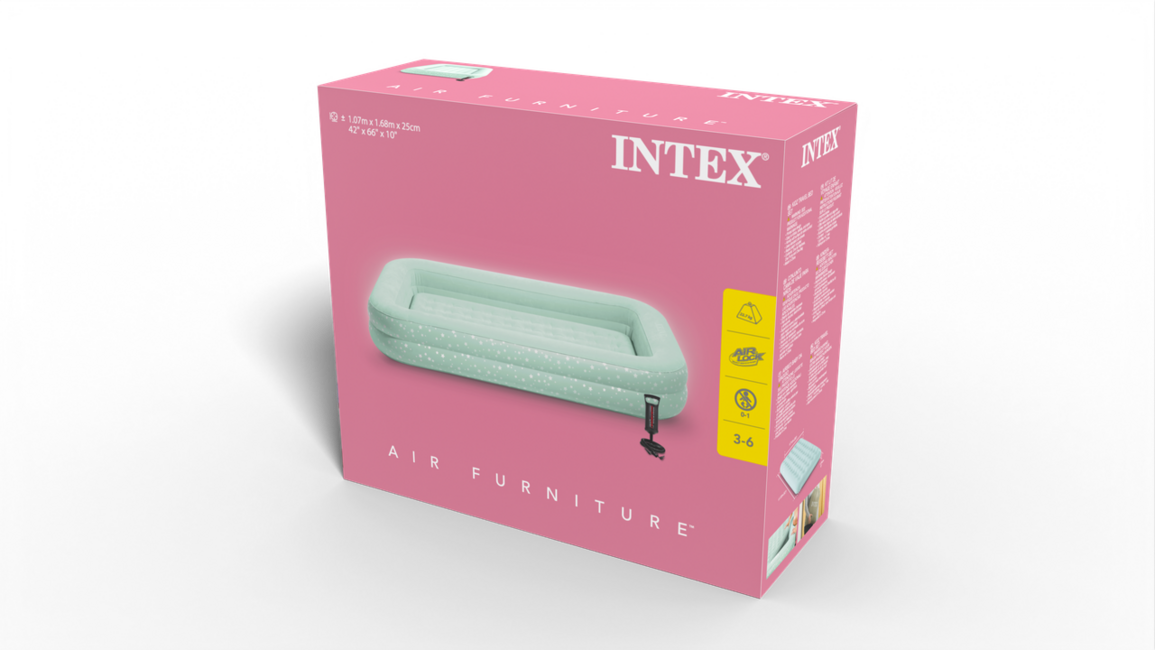 InTex Kidz Travel Bed Set kinder aufblasbares Bett mit Pumpe