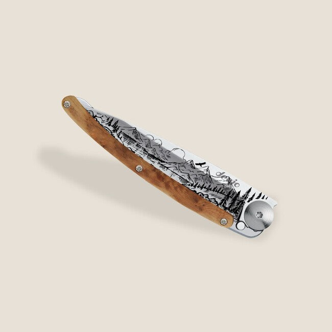 Deejo Tattoo Mountain Folding Knife