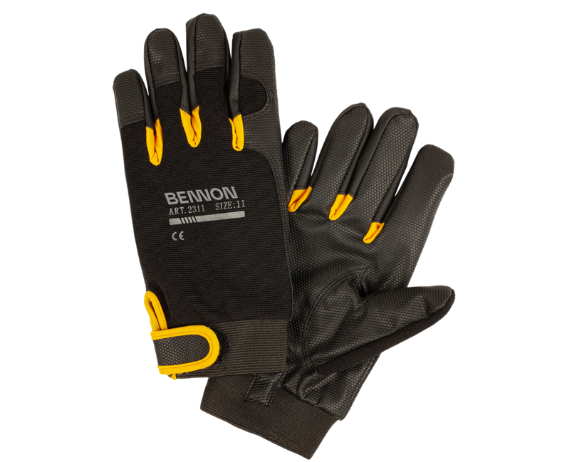 BENNON KALYTOS WTR handschuhe, schwarz/gelb