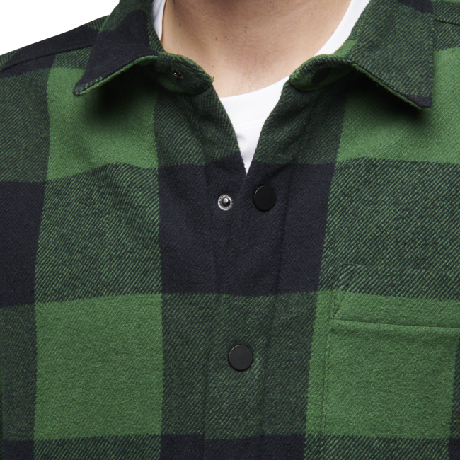 Black Diamond Project Lined Flannel φανελένιο πουκάμισο ανδρικό, palm green-black plaid