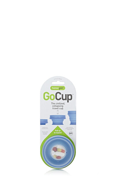 Humangear GoCup faltbarer, hygienischer und verpackbarer reisebecher ' 118 ml blau
