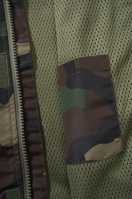 Brandit Summer Frontzip Windbreaker Jacket, Woodland