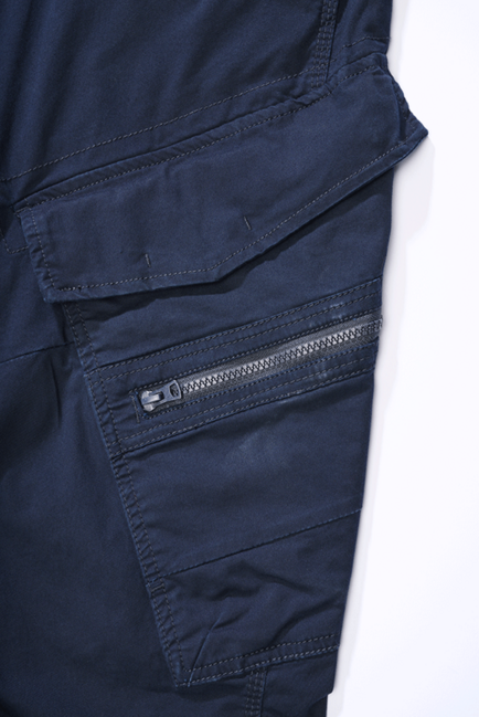 Brandit Adven Slim Fit Pants, Navy Blue