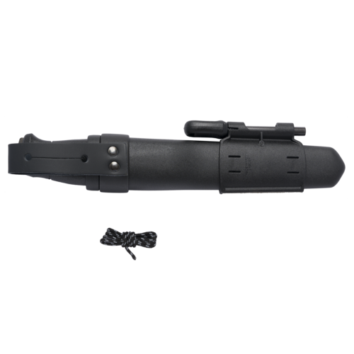 Morakniv Garberg BlackBlade Outdoor Knife with Survival Kit, Black