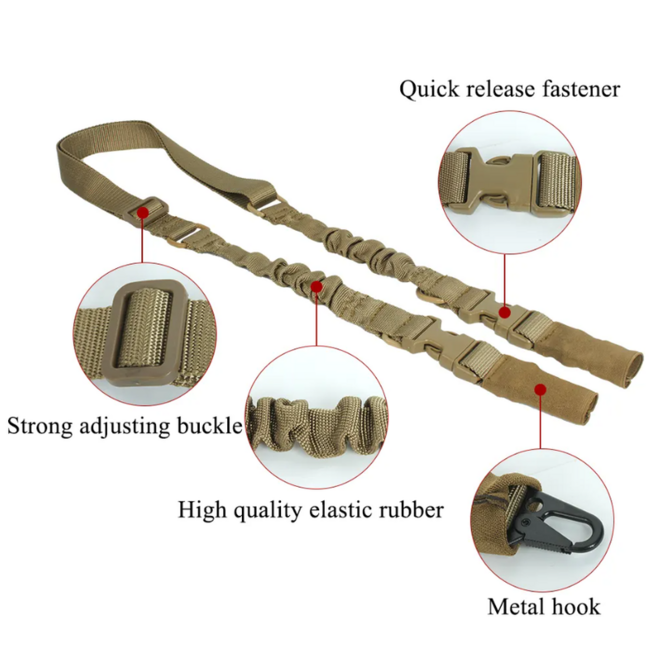 DRAGOWA TACTICAL Multifunktions-Zweipunktgurt, Olive