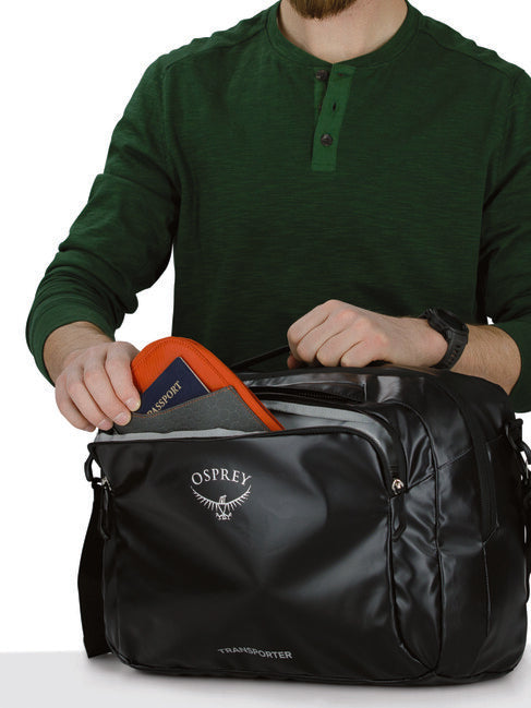 OSPREY TRANSPORTER CARRY-ON BAG τσάντα ώμου, μαύρο