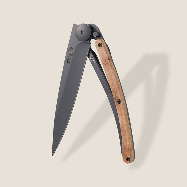 Deejo Folding Knife Juniper Wood