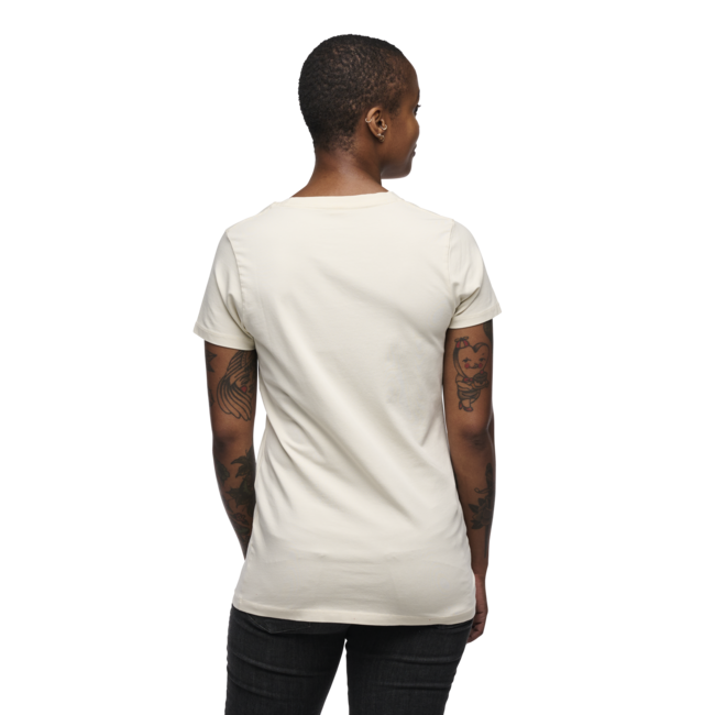 Black Diamond Heritage Wordmark Μπλουζάκι Γυναικείο με Κοντό Μανίκι, Off White