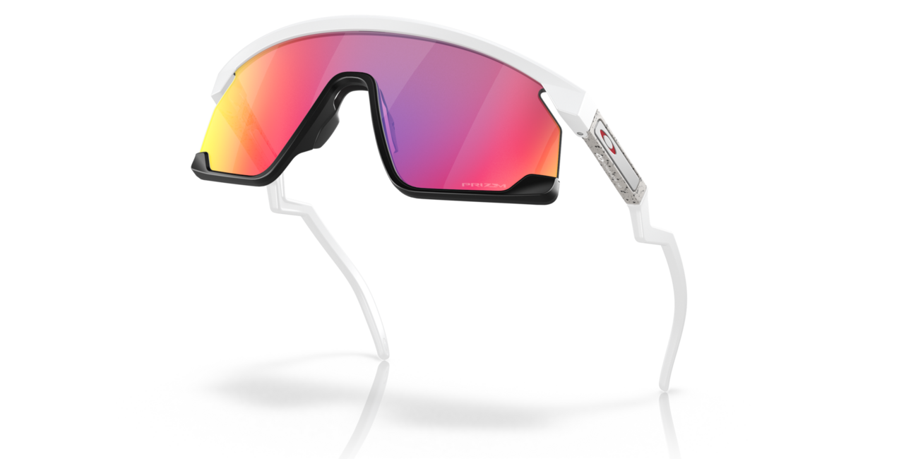 Oakley BXTR Sunglasses 39, Matte White Frame, Prizm Road Lens