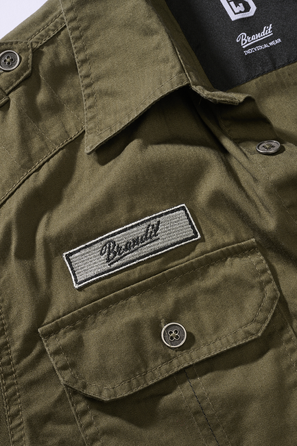 Brandit Luis Vintage Kurzarmhemd, oliv