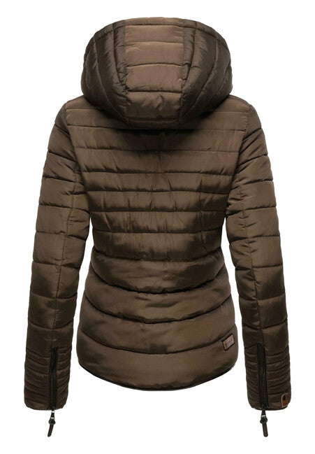 Marikoo Amber damen-Winterjacke mit Kapuze, dark choco