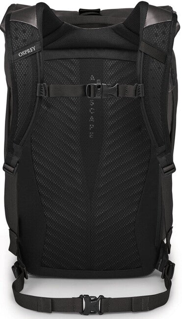 OSPREY TRANSPORTER ROLL TOP σακίδιο πλάτης αστικό, μαύρο