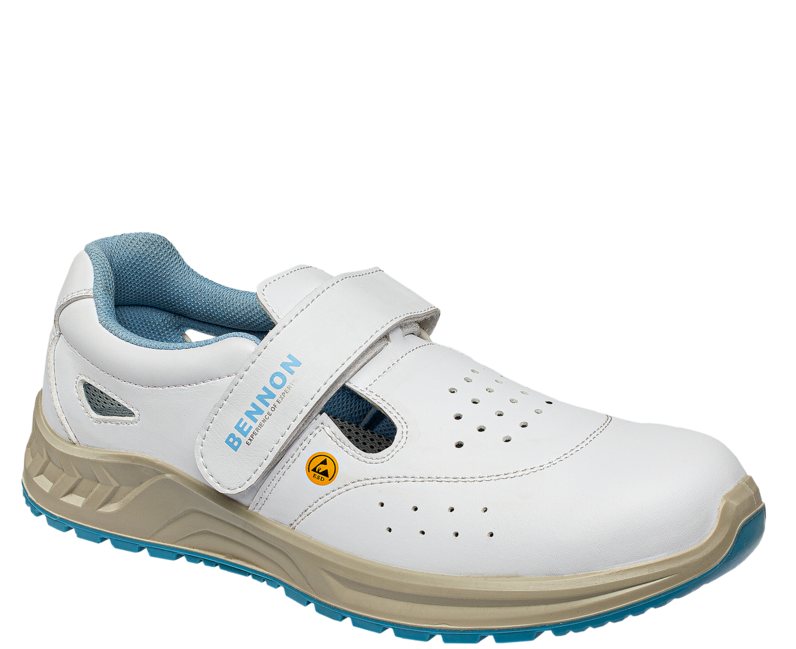 Bennon Work Sandals White O1 ESD