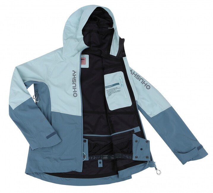 HUSKY Nicco damen hardshell jacke, mint/türkis