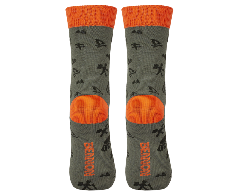 BENNON Bennonky Socks, Green/Orange