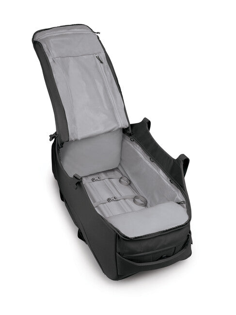 OSPREY Shuttle 130 Travel Rolling Bag, Black