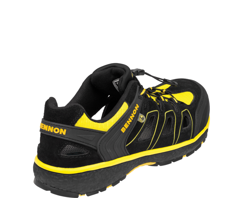 BENNON Bombis S1 ESD NM Work Sandals, Yellow