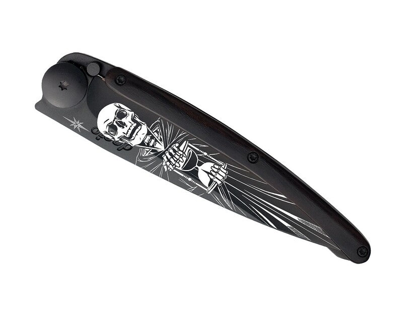 Deejo Tattoo Schließmesser Schwarzes Ebenholz Immortal