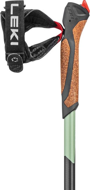 LEKI Μπατόν Nordic Walking Smart Response, Σκούρο ανθρακί-καπνό πράσινο-λευκό
