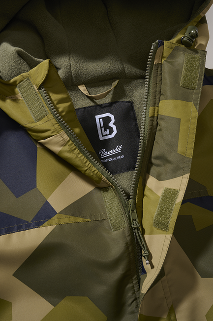 Brandit Frontzip Windbreaker jacke, schwedisch camo