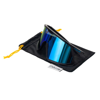 Mawaii Sportstyle Fast Track Sunglasses, Black-Navy Blue