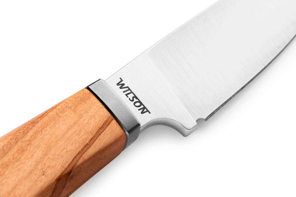 Lionsteel WILLY WL1 UL Fixed Blade Knife, Olive Wood Handle
