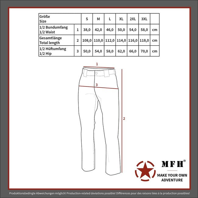 MFH Allround Softshell Pants, OD Green