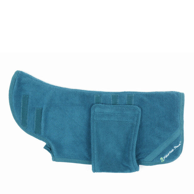 Mountain Paws Dog Bathrobe Large, Navy Blue