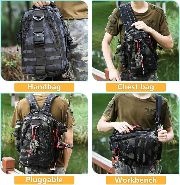 DRAGOWA TACTICAL Charlie 20L Sling Backpack, Khaki